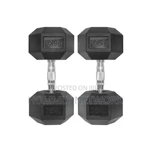 25kg Hex Dumbbells Pair