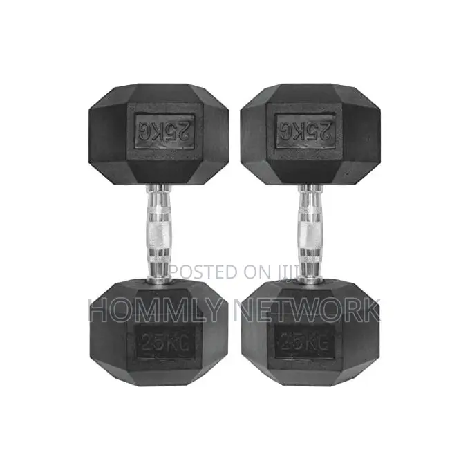 25kg Hex Dumbbells Pair
