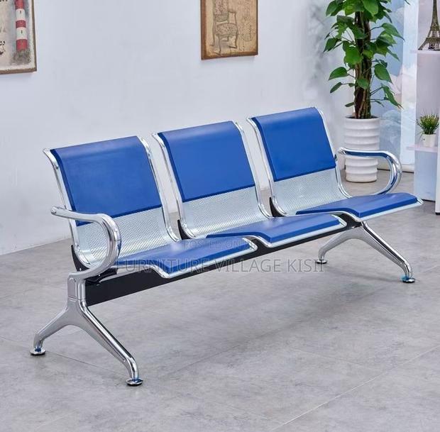Office Bench; 3-Link Padded Reception Waiting Bench - thumbnail 10