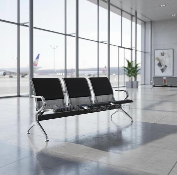 Office Bench; 3-Link Padded Reception Waiting Bench - thumbnail 13