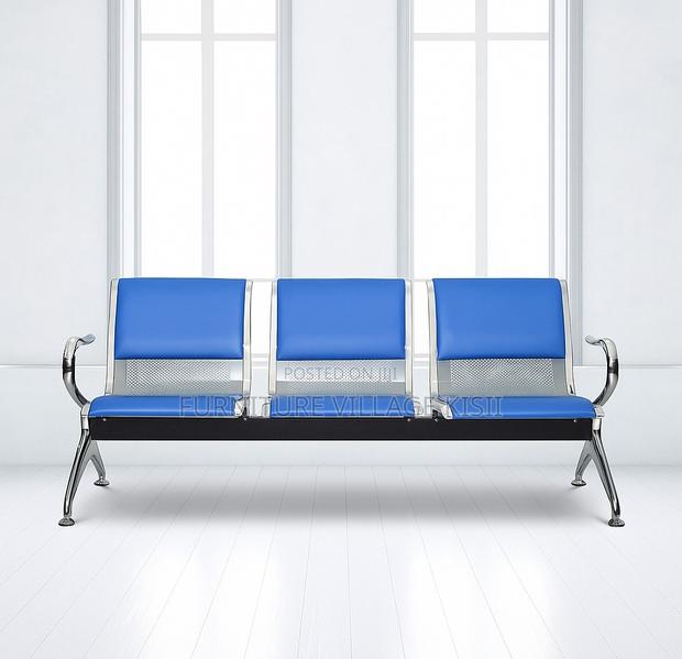 Office Bench; 3-Link Padded Reception Waiting Bench - thumbnail 12
