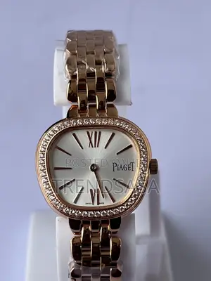 Piaget Cushion Iced Bezel White Dial Ladies Watch