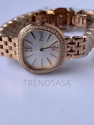 Piaget Cushion Iced Bezel White Dial Ladies Watch