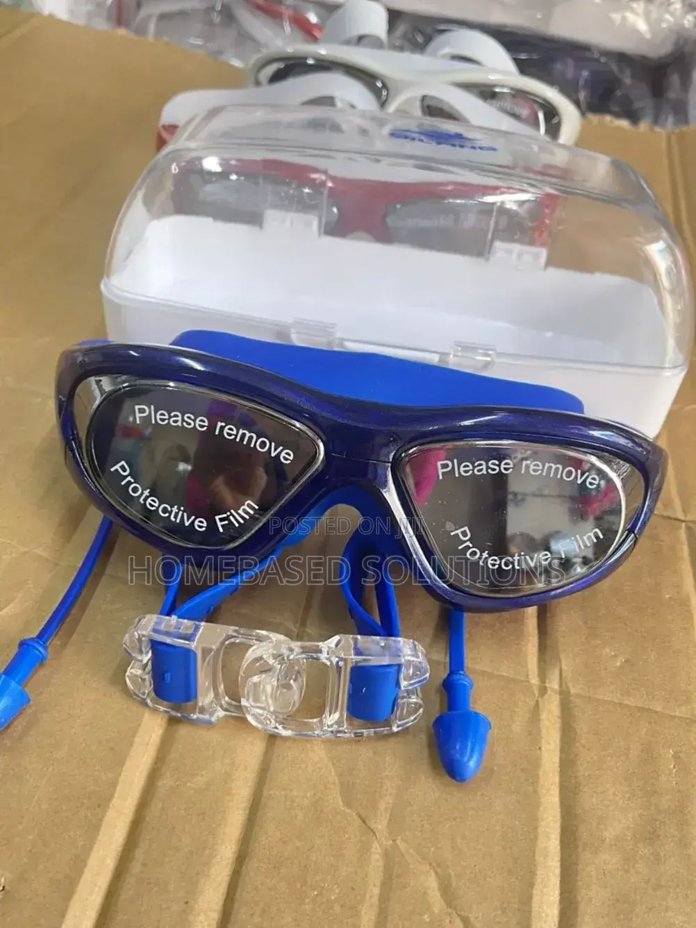 Adult and Kids Swimming Googles With Ear and Nose Plug