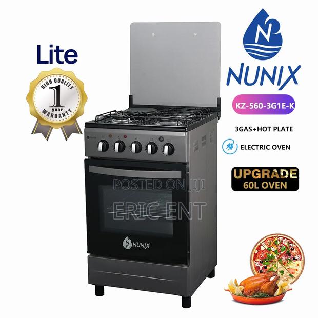 New Model 50*55 Nunix 3+1 With Electric Oven Standing Cooker