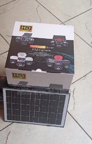 Triple Lens 4G SIM Solar Camera With Alarm