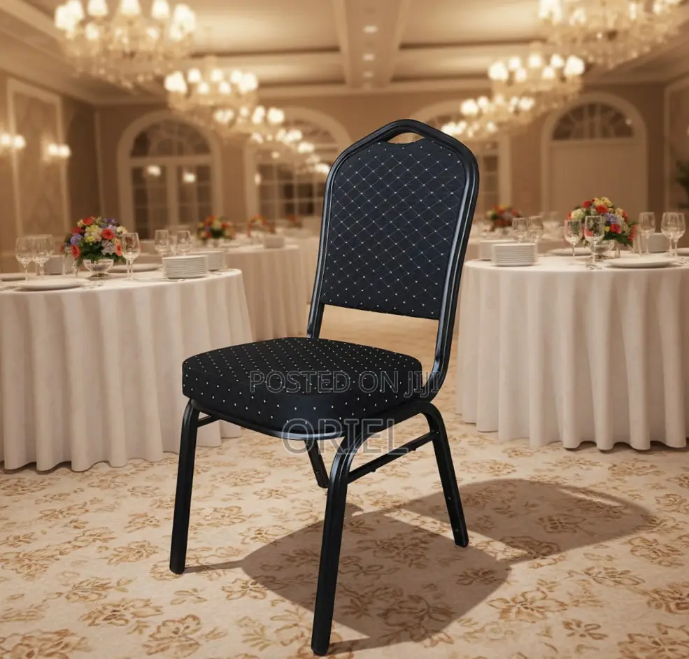 Office Chair : Black Banquet Chair