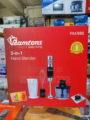 Ramtons RM/592 3-in-1 Hand Blender 600W | Blender, Chopper & Whisk