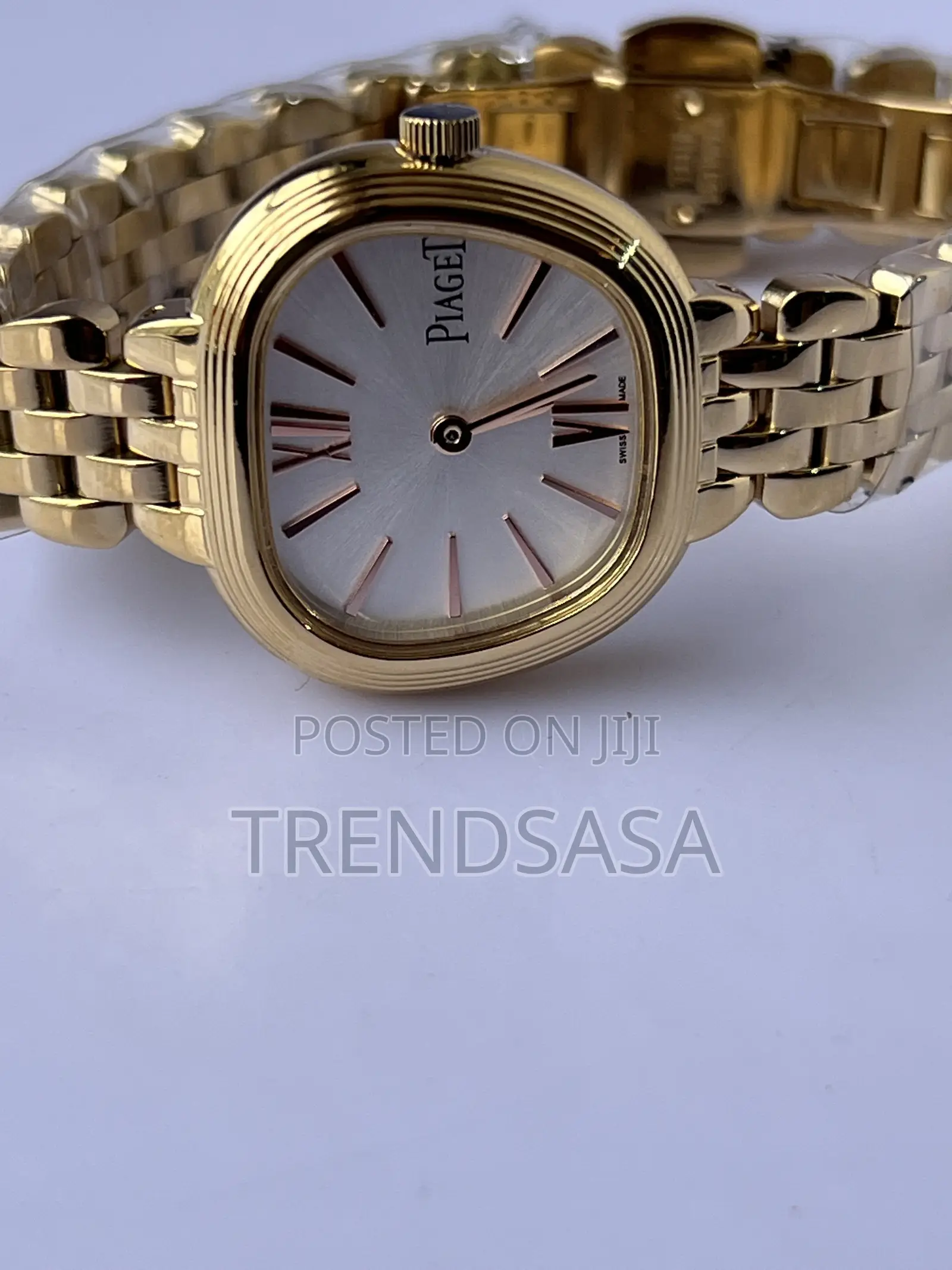 Piaget Cushion Shape Yellow Gold White Dial Ladies Watch