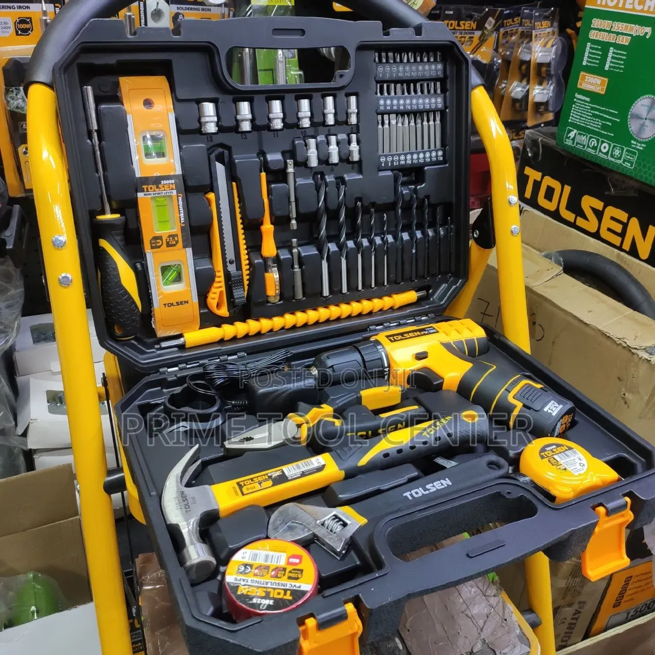 Tolsen 65-Piece Household Tool Set (Model 85365),