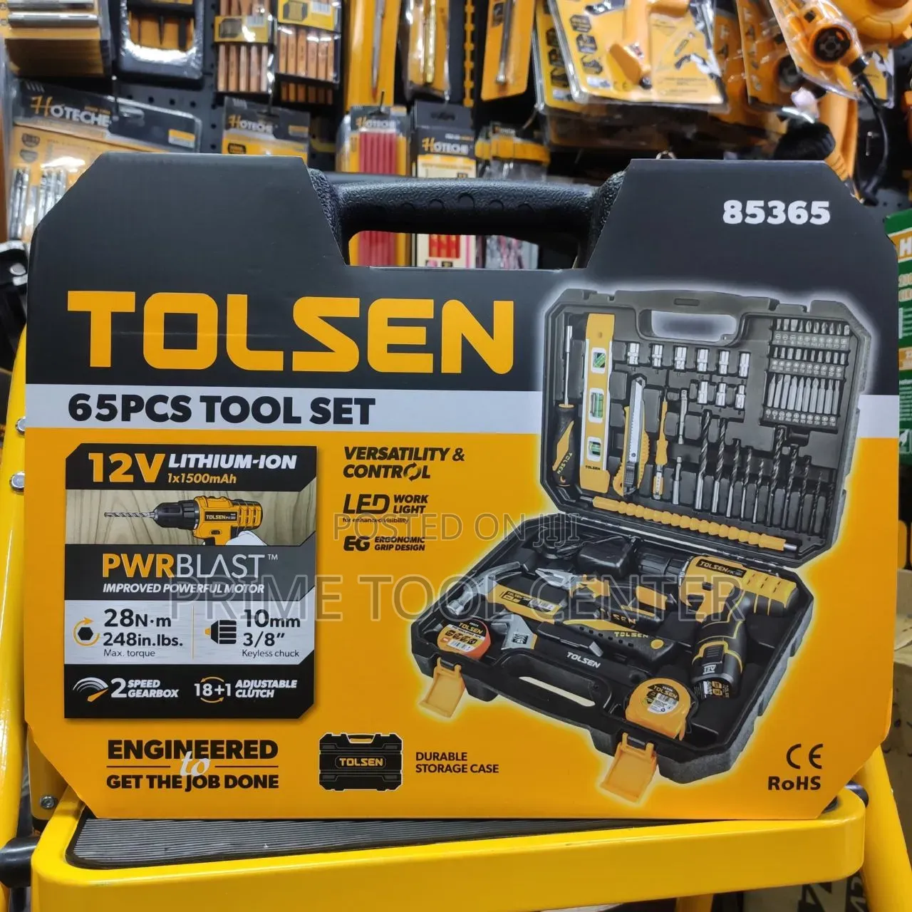 Tolsen 65-Piece Household Tool Set (Model 85365),
