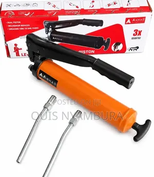 Grease Gun/ Manual, Lever-Action Dual-Piston Grease Gun