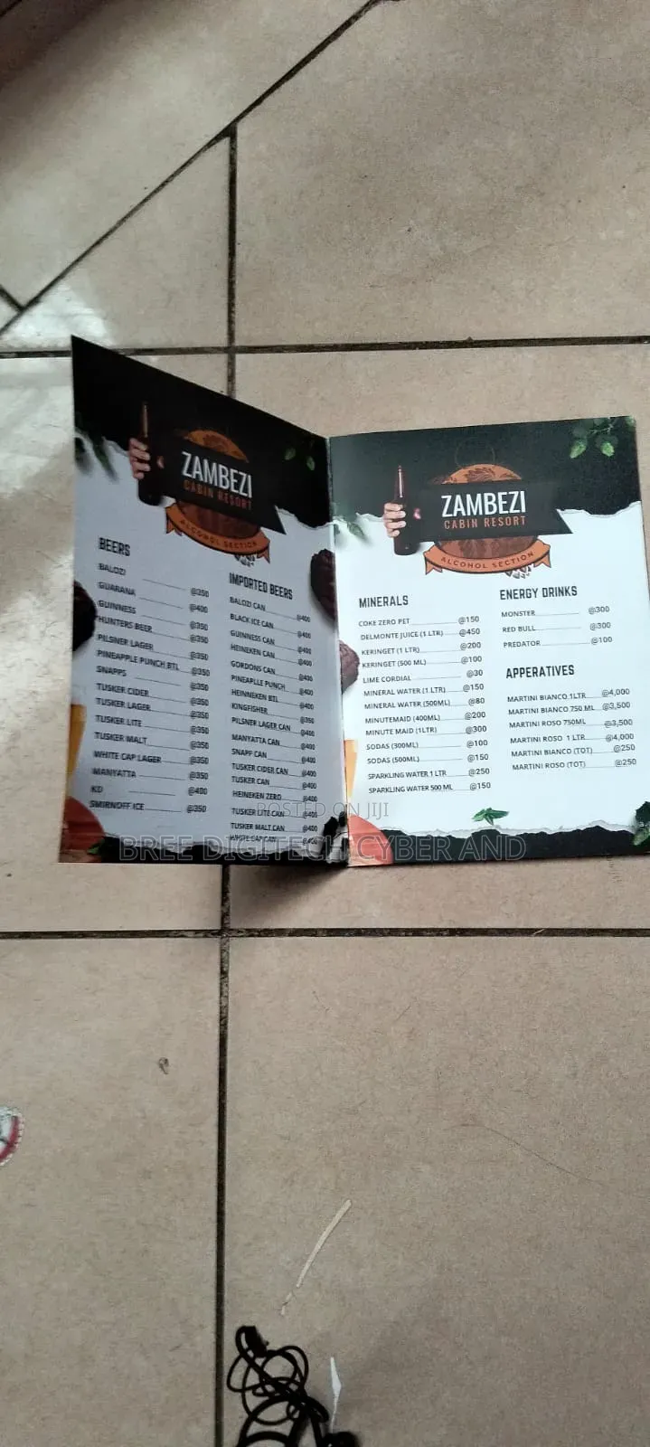 Hotel and Restaurant Menu Printing