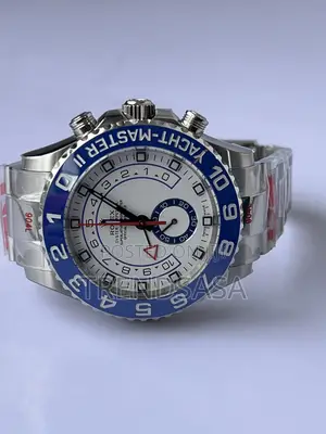 Rolex Yacht Master II Blue Bezel White Dial Stainless Steel Watch