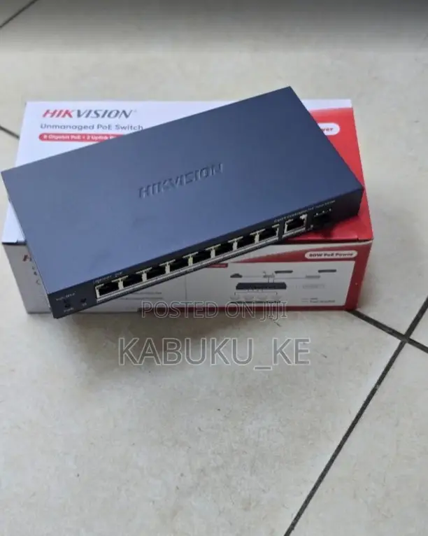 Hikvision 8 Port Poe Switch//Hikvision 8 Ports Unmanaged Poe