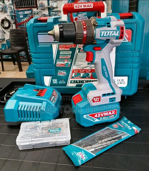 Total Tools 42V Max Compact Brushless Cordless Impact Drill