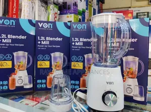 White Von 2 in 1 Electric Blender