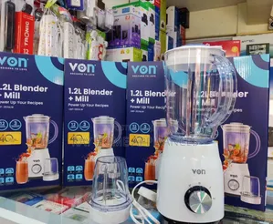White Von 2 in 1 Electric Blender