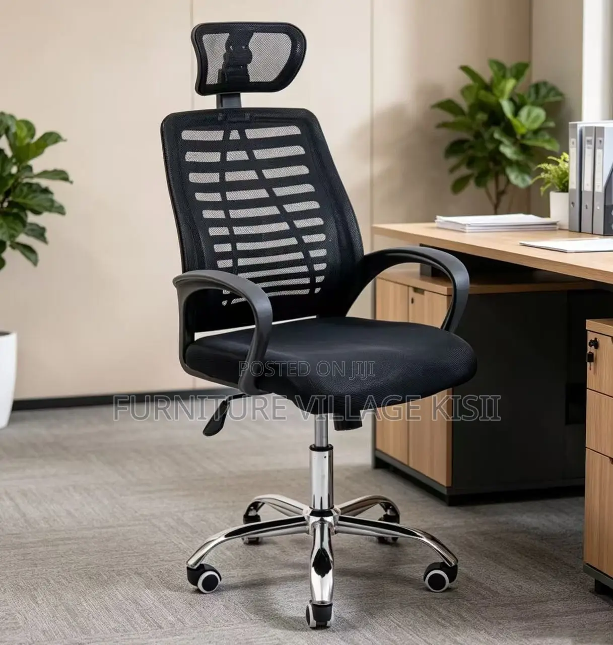 Office Chair;Ergonomic Headrest Office Task Chair