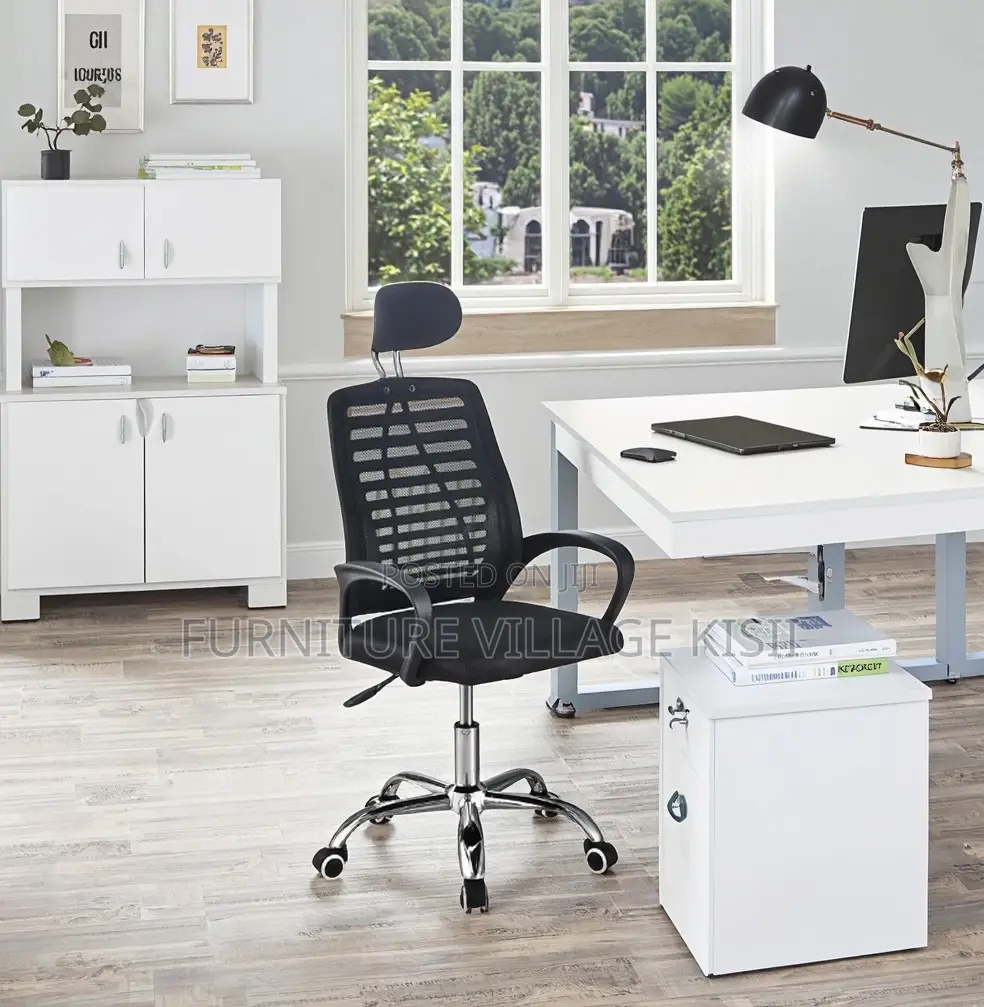 Office Chair;Ergonomic Headrest Office Task Chair