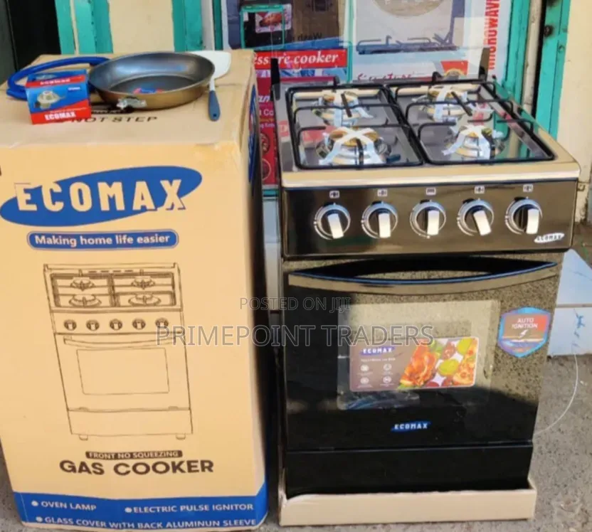 Ecomax 50×55 4-Burner Gas & Electric Oven Cooker