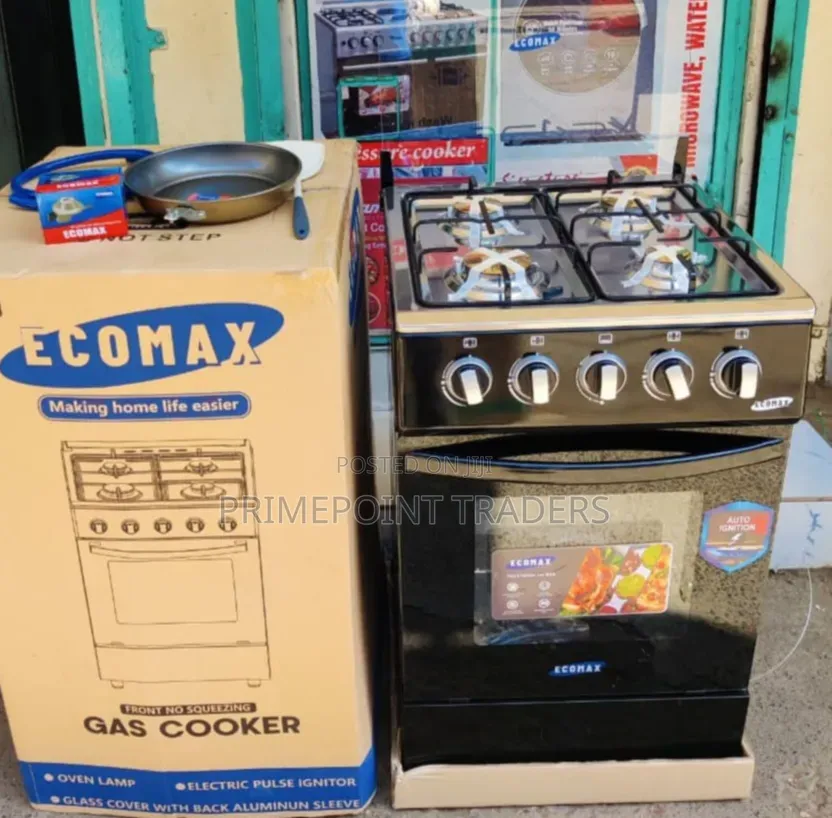 Ecomax 50×55 4-Burner Gas & Electric Oven Cooker
