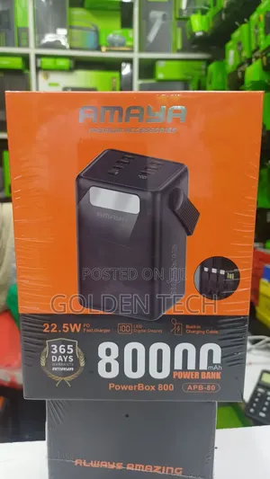 Amaya PowerBox 800 APB-80 80,000mAh 22.5W  Power Bank Wigh Display