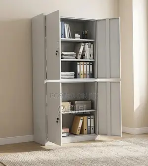 Office Cabinet : Metal Storage Cabinet With 4-Doors