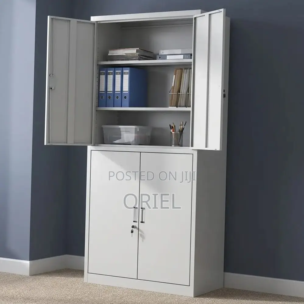 Office Cabinet : Metal Storage Cabinet With 4-Doors