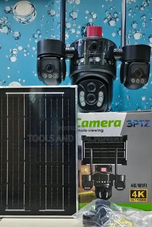 Quality 4 Lens V380 Pro Ai Solar Camera /Two Way  Audio/4g Simcard