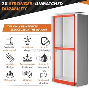 Office Cabinet : Metal Storage Cabinet With 4-Doors