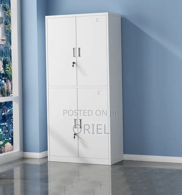Office Cabinet : Metal Storage Cabinet With 4-Doors