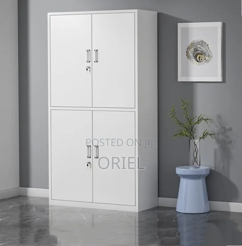 Office Cabinet : Metal Storage Cabinet With 4-Doors