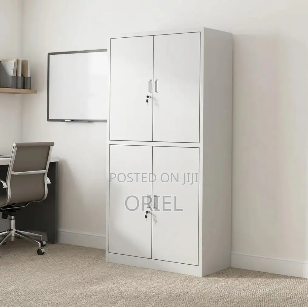 Office Cabinet : Metal Storage Cabinet With 4-Doors