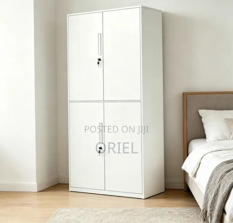 Office Cabinet : Metal Storage Cabinet With 4-Doors