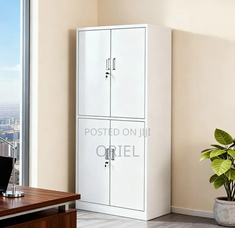 Office Cabinet : Metal Storage Cabinet With 4-Doors