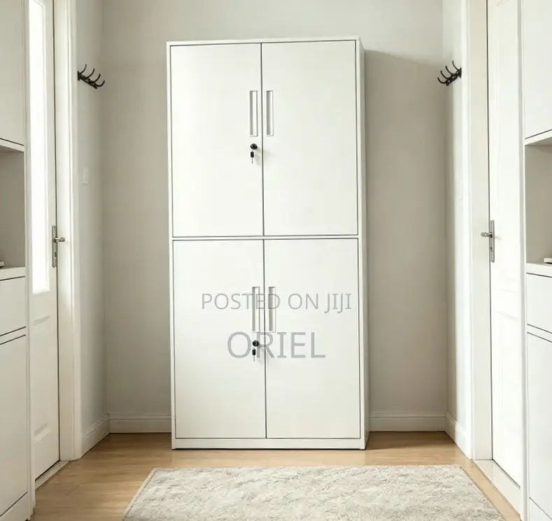 Office Cabinet : Metal Storage Cabinet With 4-Doors