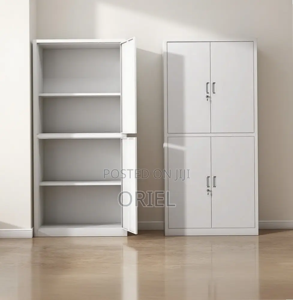 Office Cabinet : Metal Storage Cabinet With 4-Doors