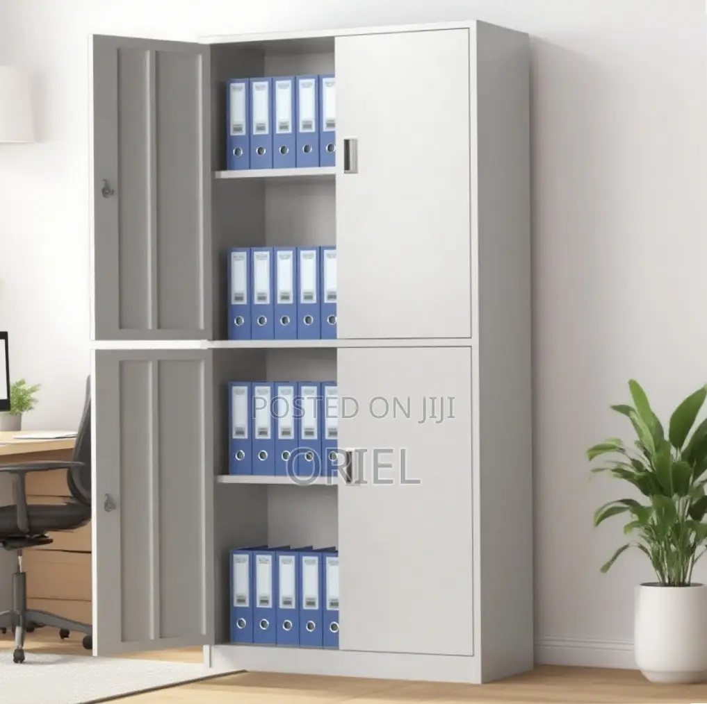 Office Cabinet : Metal Storage Cabinet With 4-Doors