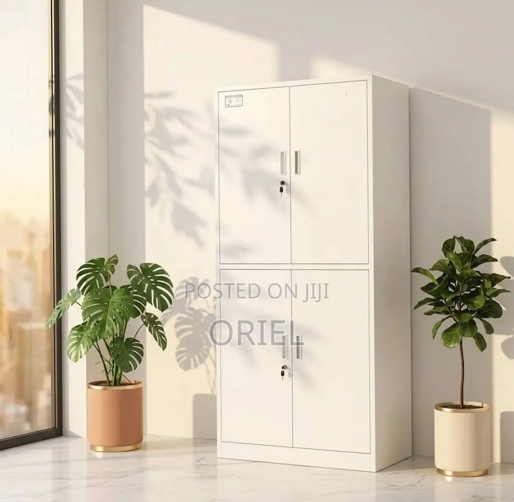 Office Cabinet : Metal Storage Cabinet With 4-Doors