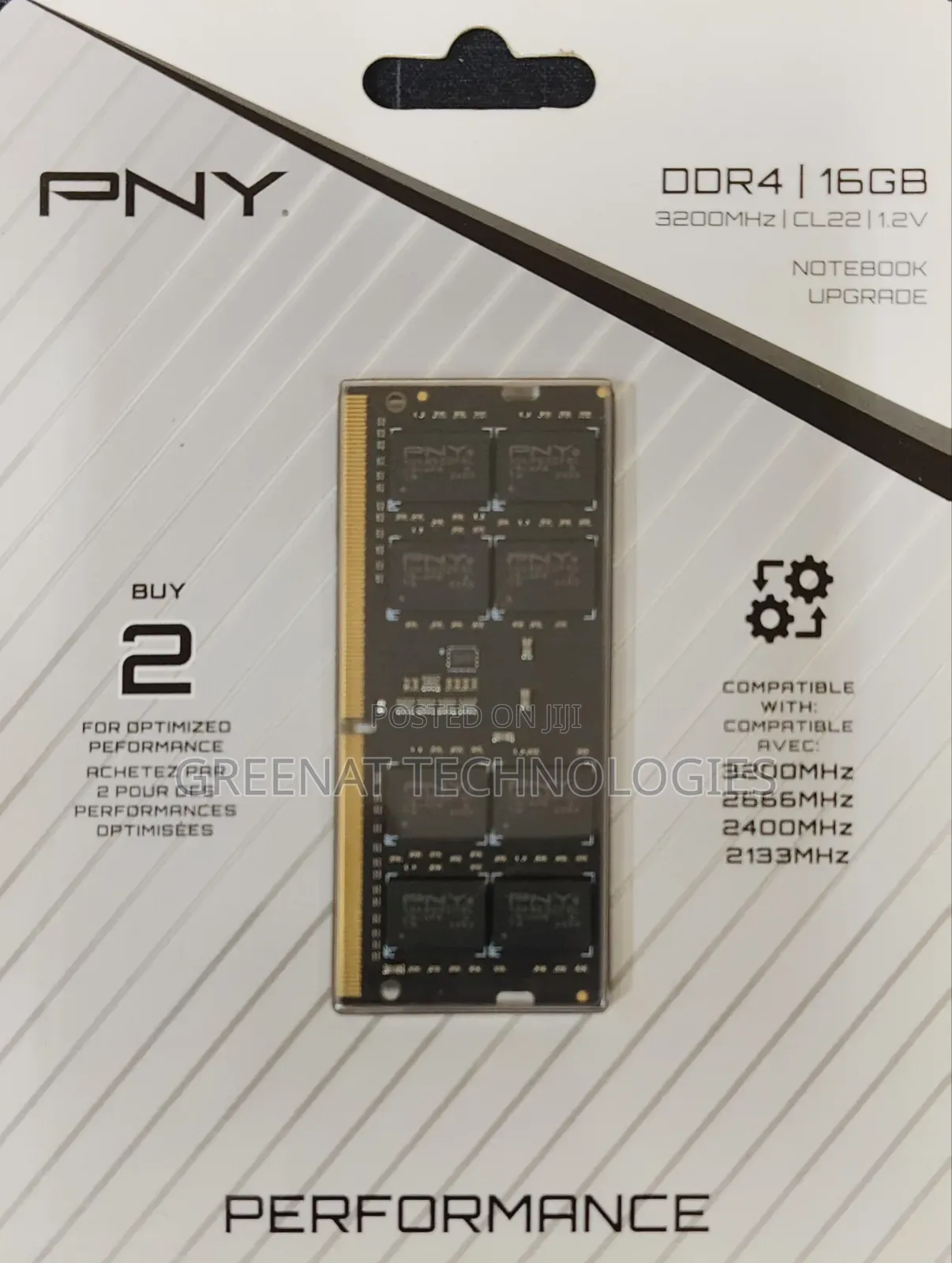 Pny 16gb Ddr4 3200mhz Notebook Ram Single Channel 16gb Sodimm