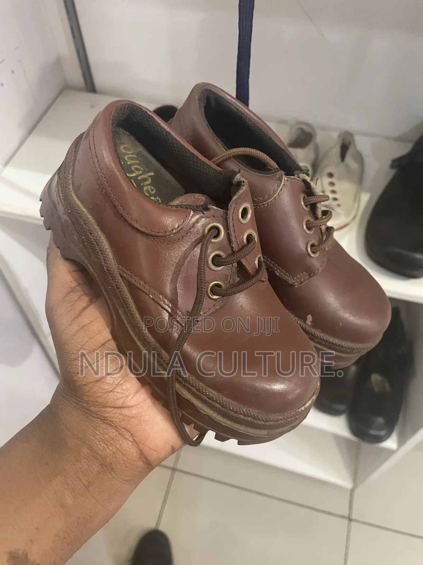 Brown Toughees School Shoes (Junior and Senior)