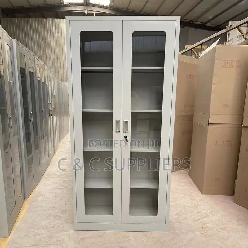 Storage Swing Glass Door Cabinet.