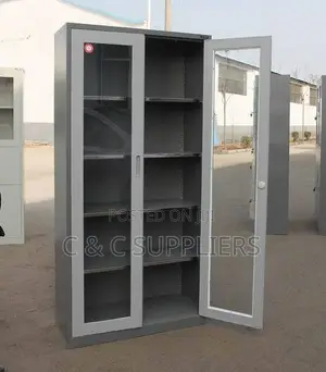 Storage Swing Glass Door Cabinet.