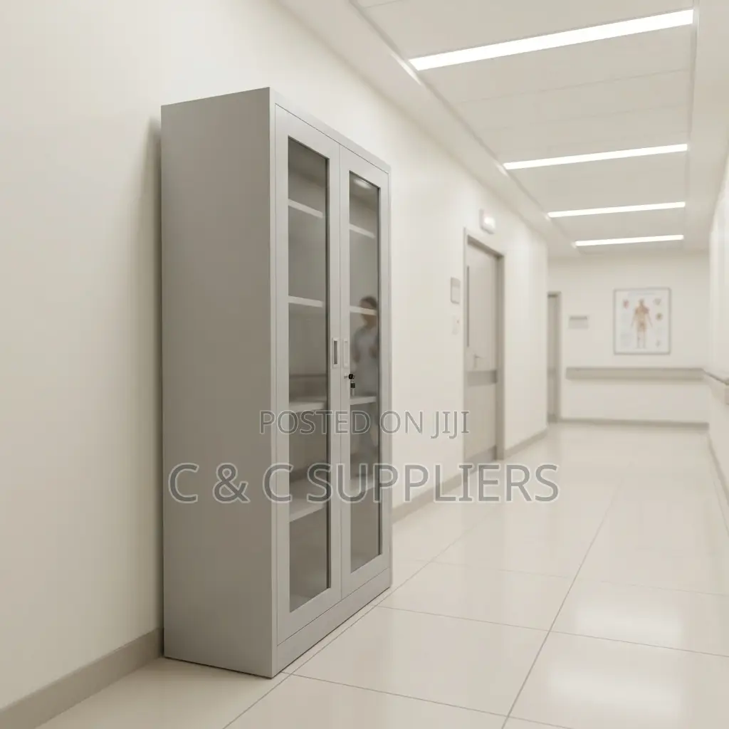 Storage Swing Glass Door Cabinet.