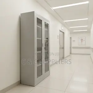 Storage Swing Glass Door Cabinet.