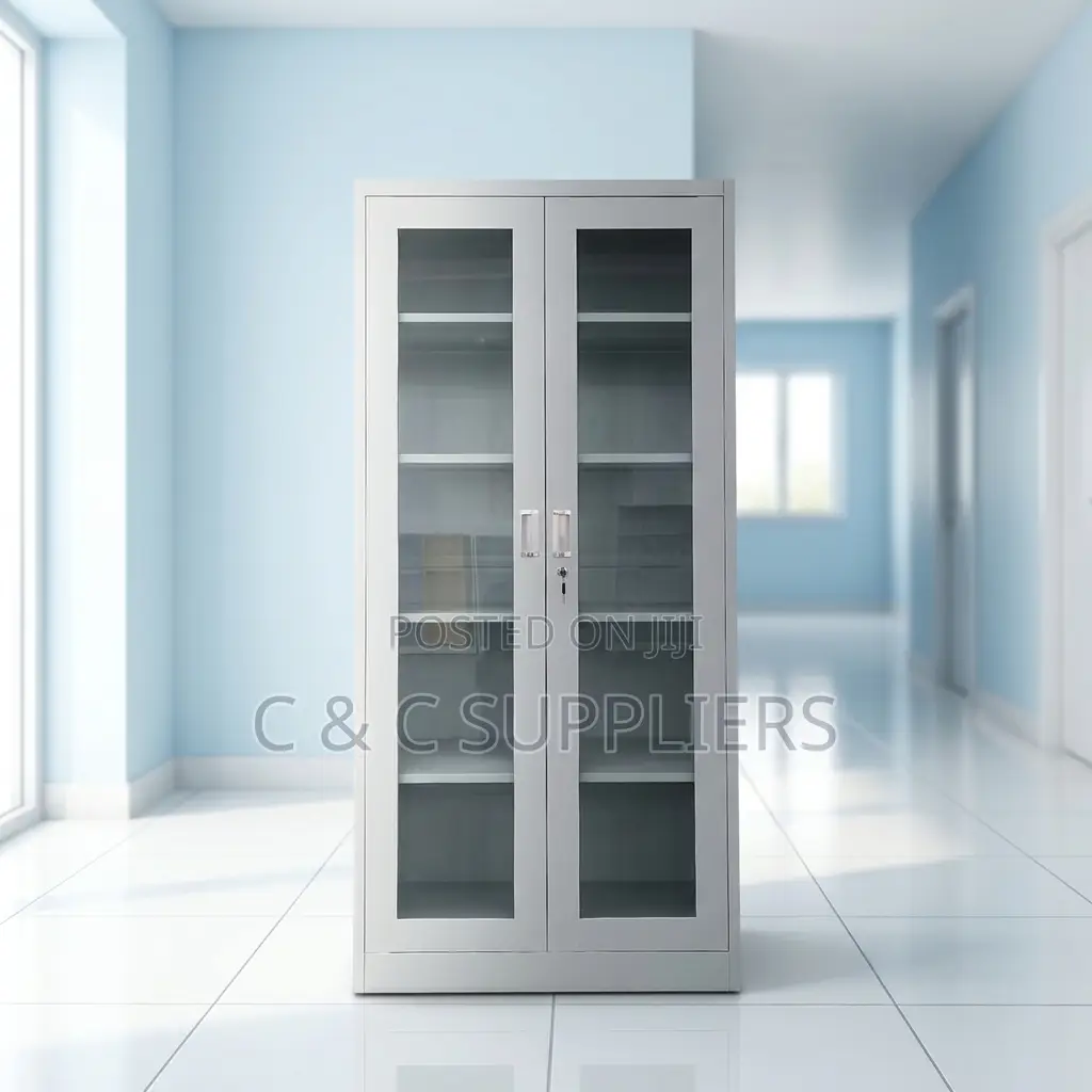 Storage Swing Glass Door Cabinet.