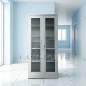 Storage Swing Glass Door Cabinet.