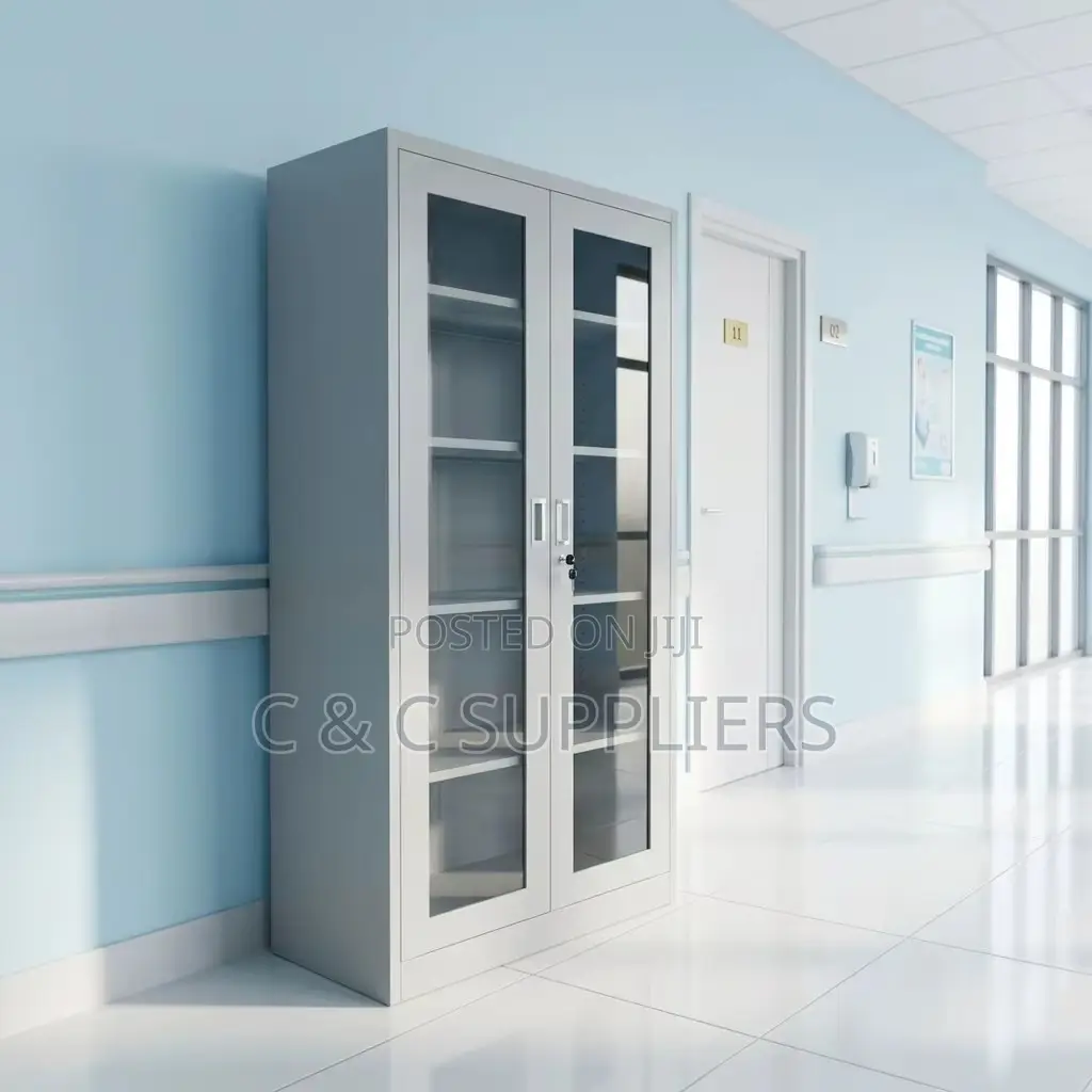 Storage Swing Glass Door Cabinet.