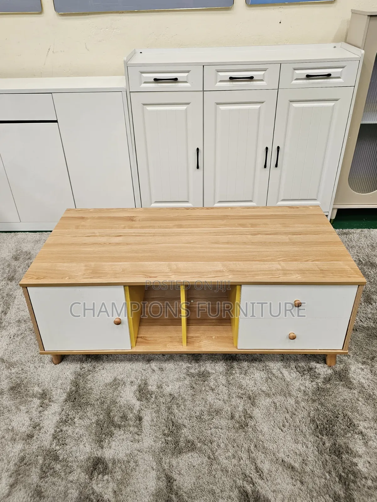 Modern Low Coffee Table With Drawers